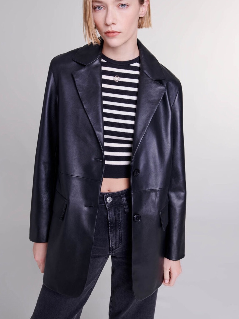 Maje Leather Jacket